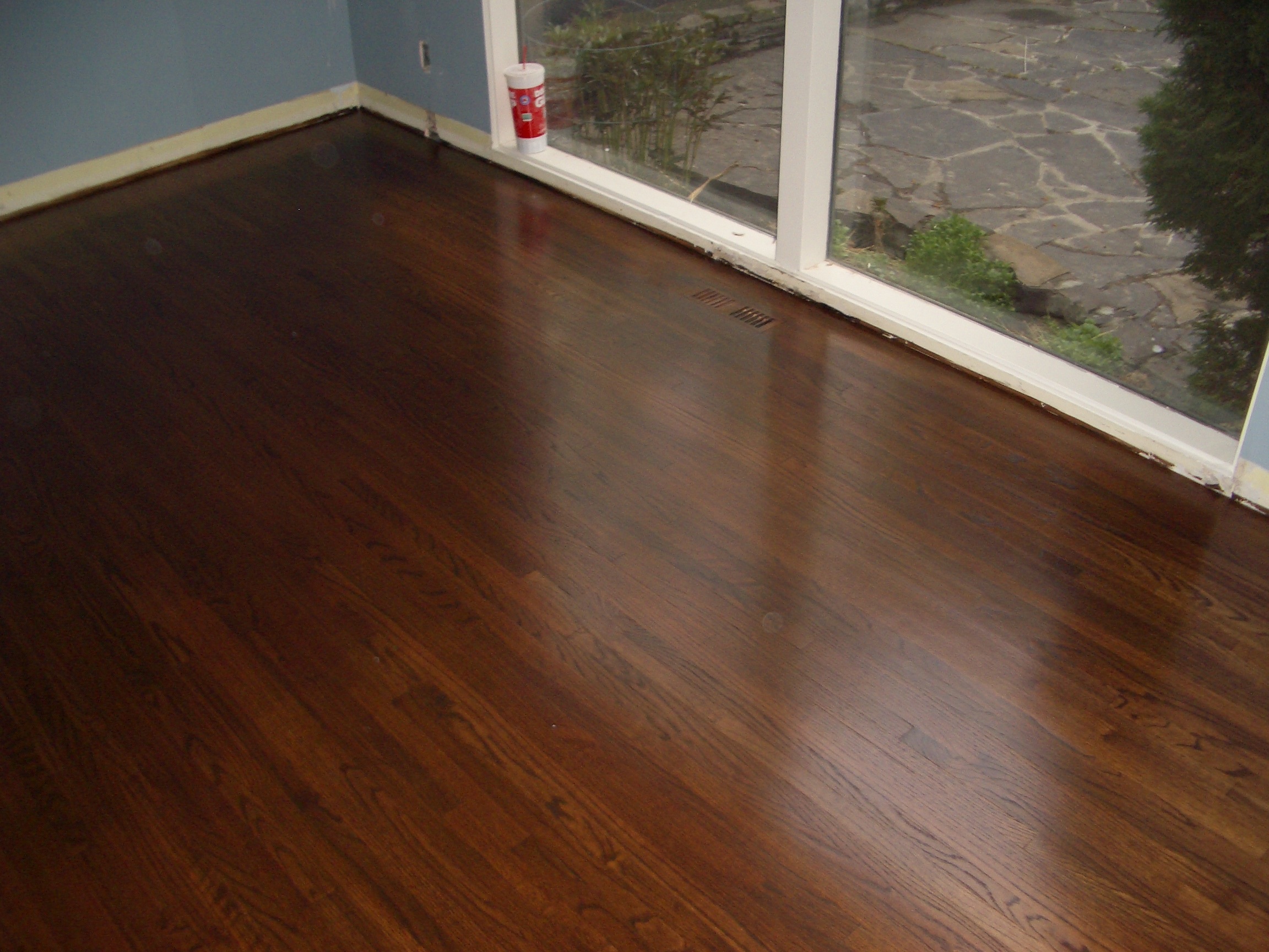 Custom Oak hardwood floor refinishing