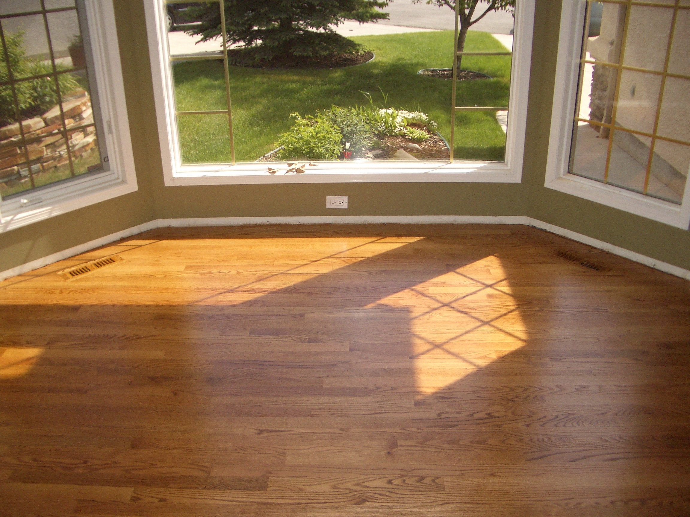 Golden Oak hardwood floor refinishing 2