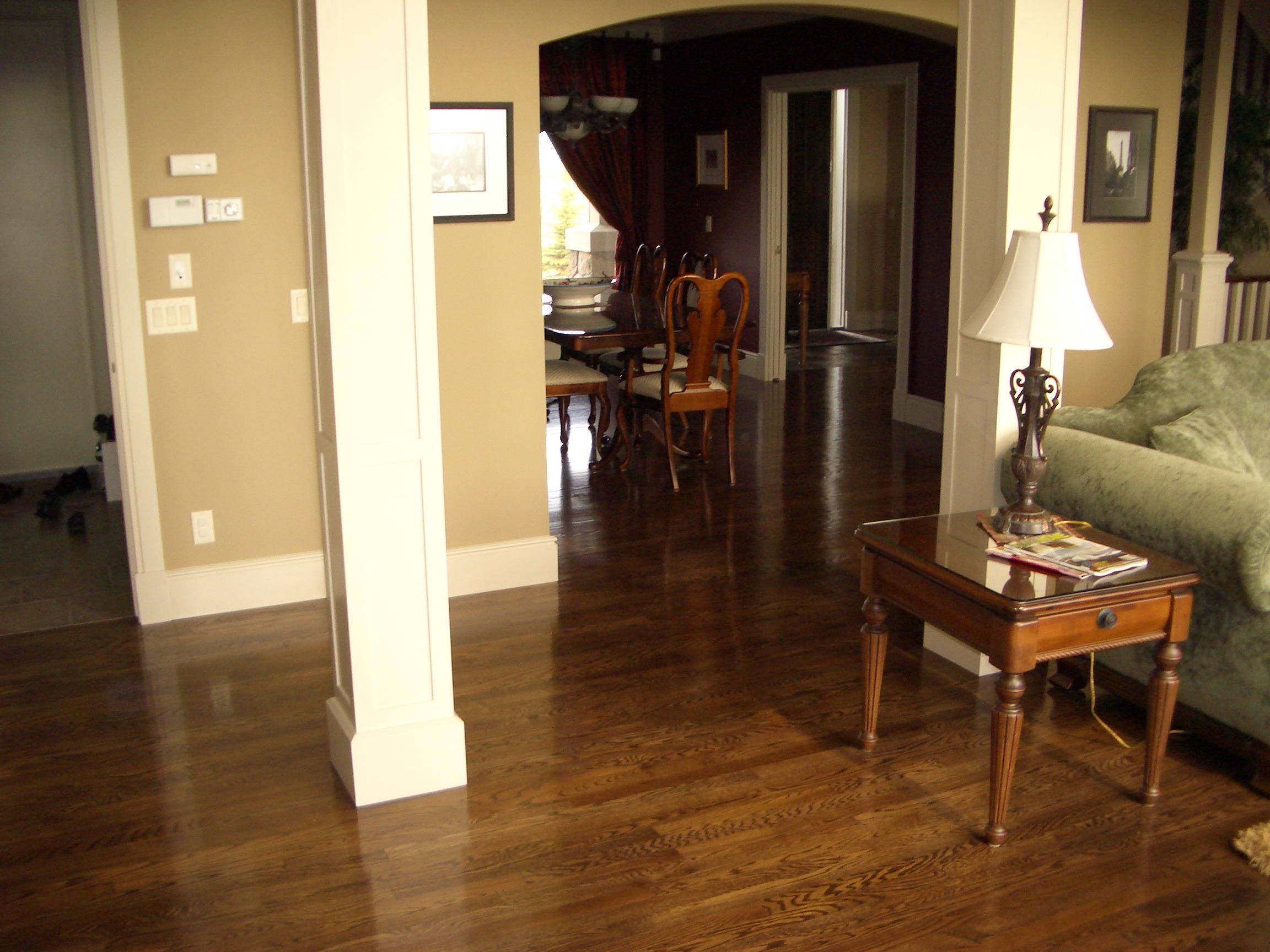 Provincial Oak hardwood floor refinishing 2