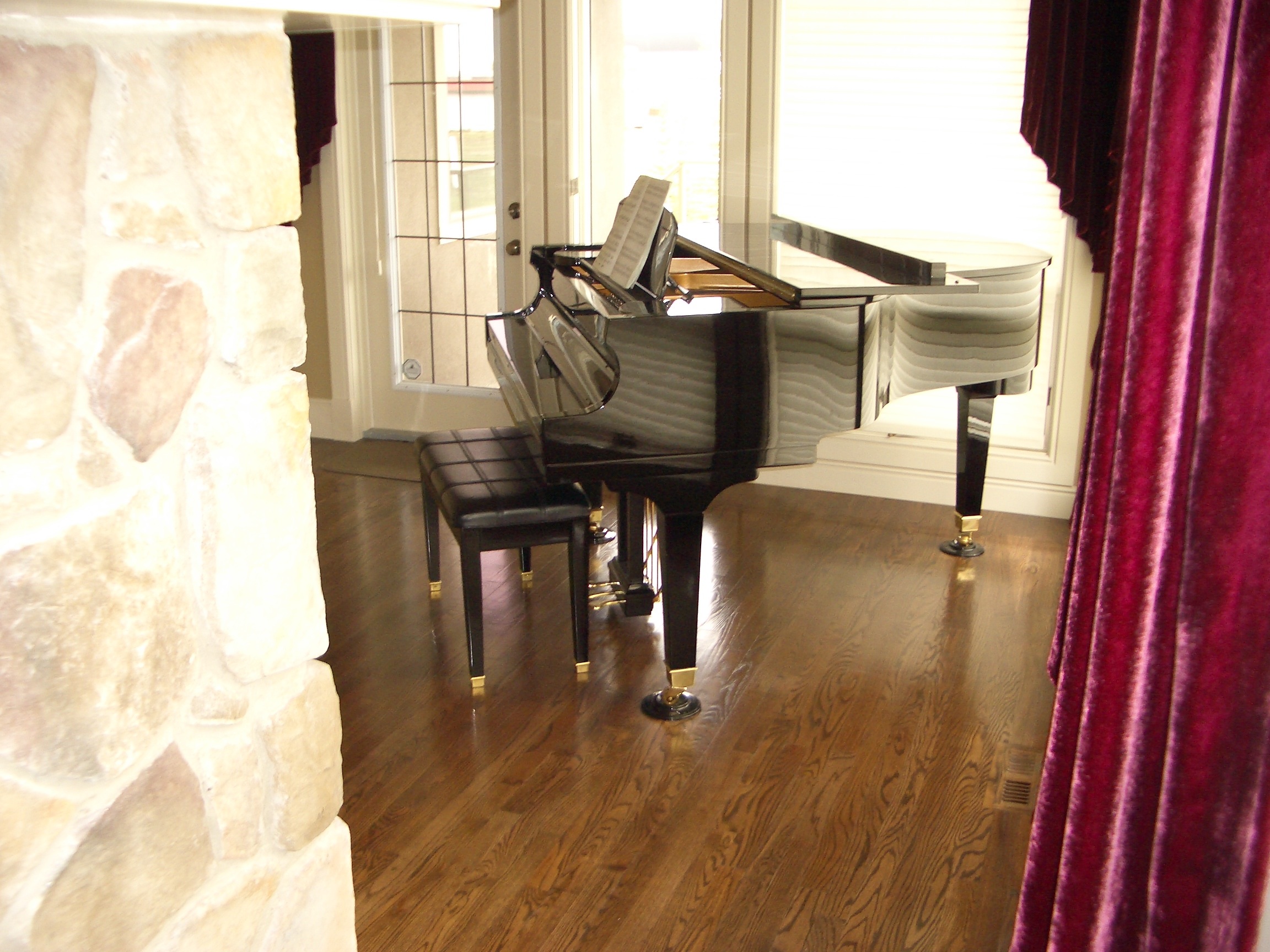 Provincial Oak hardwood floor refinishing 5